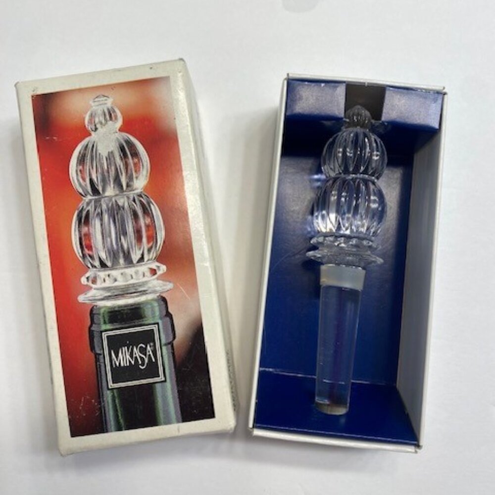 MIKASA Monterey Crystal Bottle Stopper Wine Cork ~T8173/900 with Box